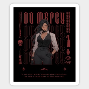 Mafia Anime Style | NO MERCY Sticker